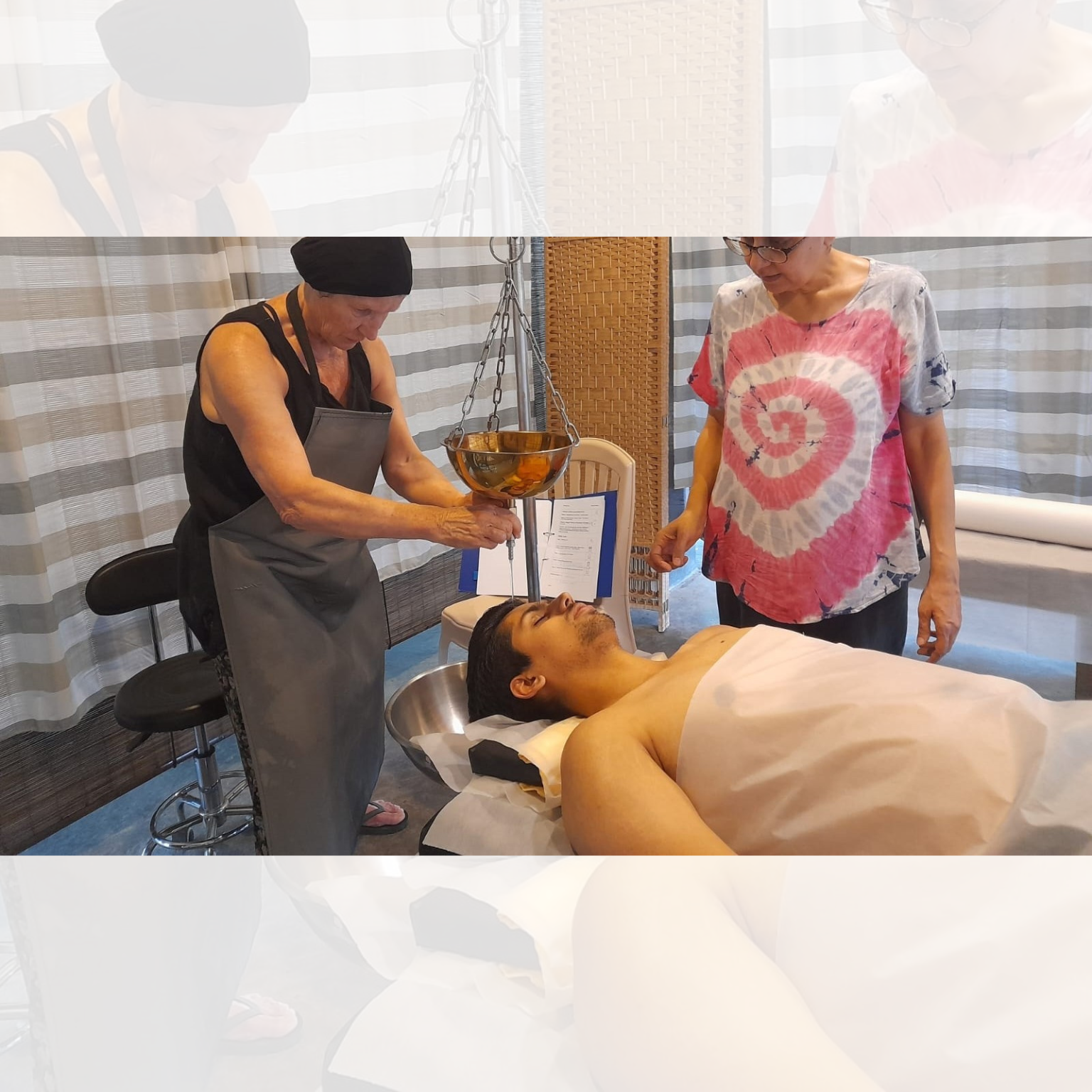 Carefully manipulating the flow of oil onto the head